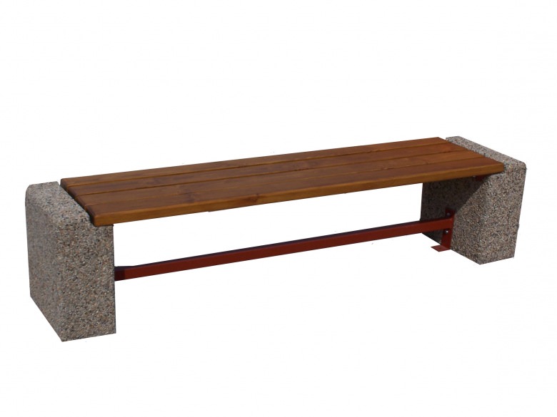Concrete Ambra Bench Without Back Support